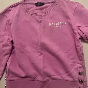 BALMAIN kids purple sweatshirt.